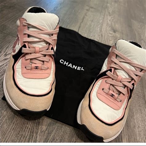 chanel pink shoes 2022|chanel sneakers pink inside.